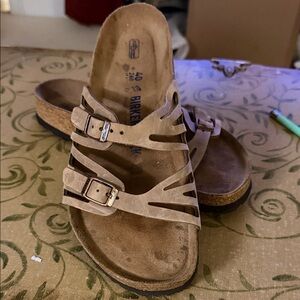 Birkenstock Women's Brown sandals with Buckle Straps